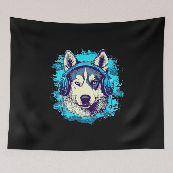 Item preview, Party Vibes Husky DJ designed and sold by FelicityDani.