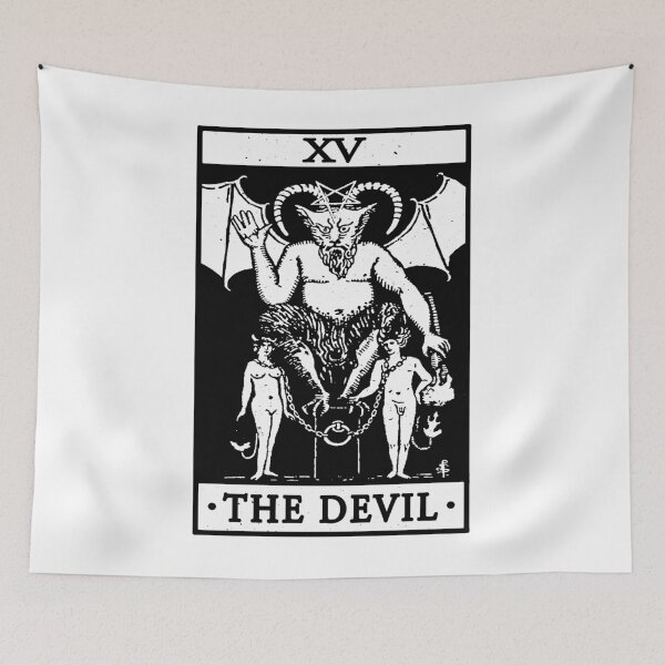 Item preview, VINTAGE TAROT CARD T SHIRT, THE DEVIL CARD, OCCULT, TAROT designed and sold by ShirtWreck.