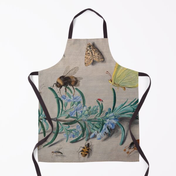 Item preview, Insects and a Sprig of Rosemary - Vintage Flemish Painting designed and sold by HistorySimple.