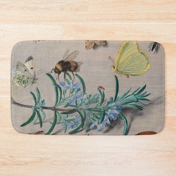 Item preview, Insects and a Sprig of Rosemary - Vintage Flemish Painting designed and sold by HistorySimple.