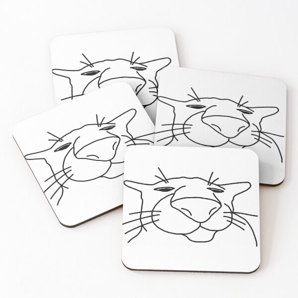 Item preview, Poker Face Cat PDF (poorly drawn felines) designed and sold by ClydeCustomsCo.
