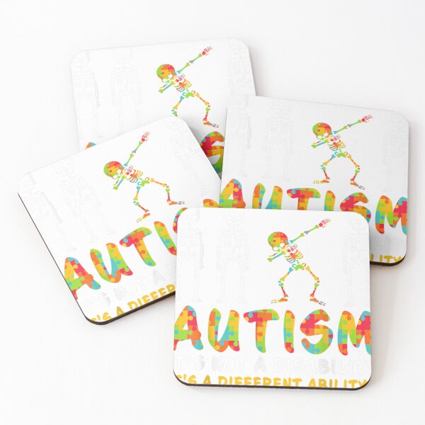 Item preview, Dabbing Skeleton Not A Disability Autism Awareness Kids Boys T-Shirt	 designed and sold by CR4ZYW0LF.