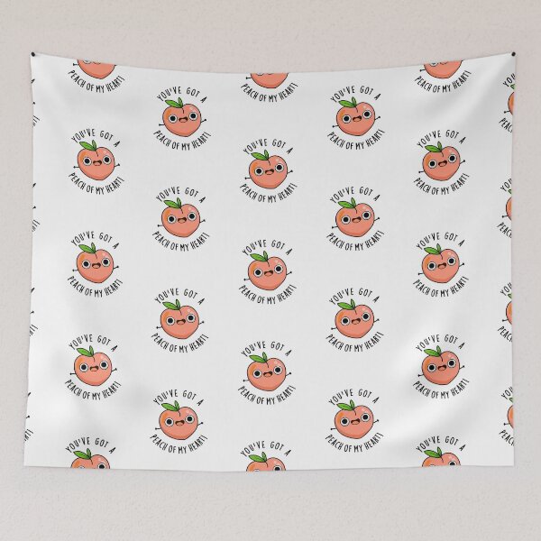 Item preview, You've Got A Peach Of My Heart Funny Fruit Puns  designed and sold by punnybone.