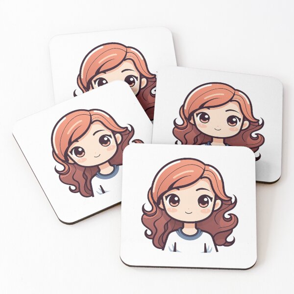 Item preview, Chocolicious Beauty - Brown-Haired Girl Illustration designed and sold by NatthyDesign.