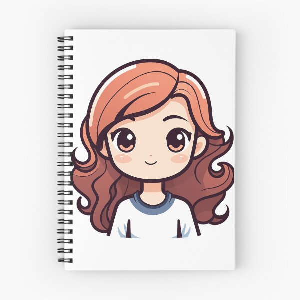 Item preview, Chocolicious Beauty - Brown-Haired Girl Illustration designed and sold by NatthyDesign.
