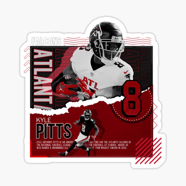 Atlanta Falcons: Kyle Pitts 2021 GameStar - NFL Removable Adhesive Wall Decal Large