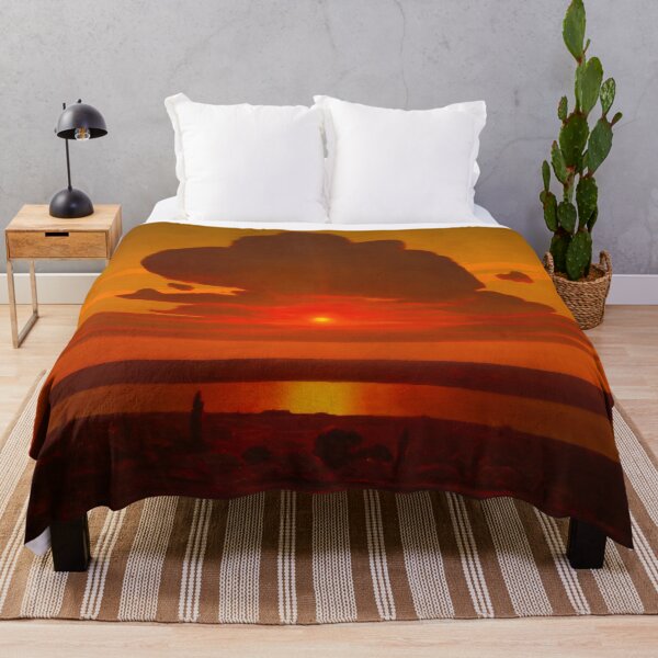 Item preview, The Red Sunset - Vintige Ukranian Artwork designed and sold by HistorySimple.