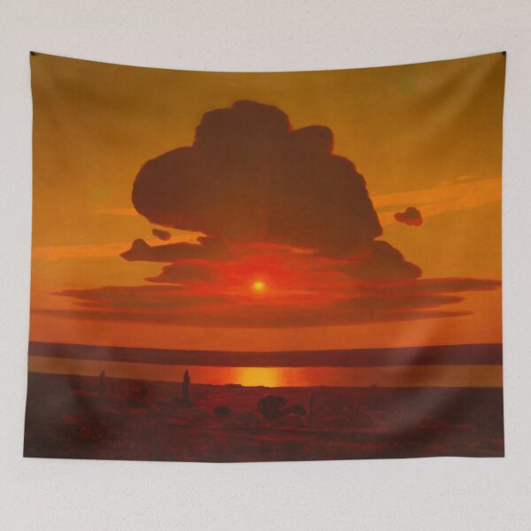 Item preview, The Red Sunset - Vintige Ukranian Artwork designed and sold by HistorySimple.