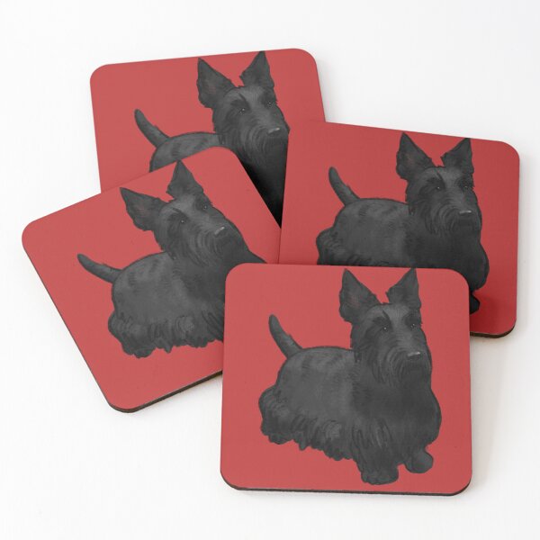 Item preview, Hand drawn scottish terrier illustration designed and sold by elinaarbidane.