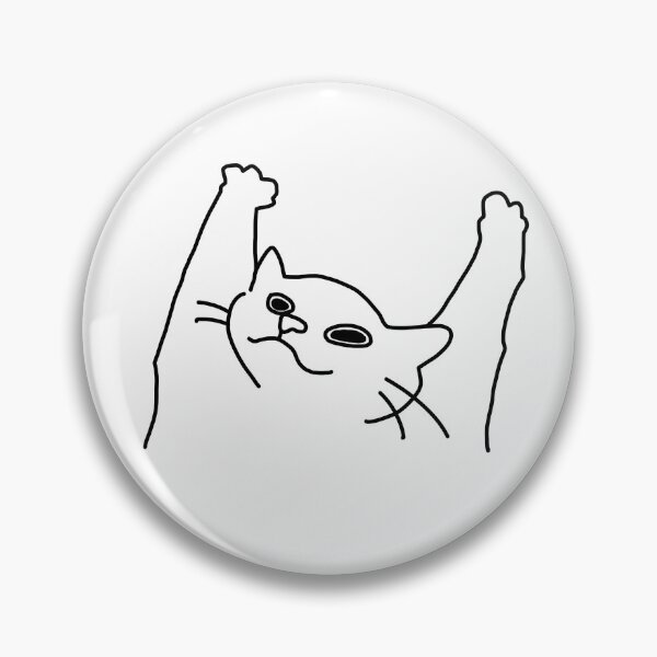 Item preview, Celebration Cat PDF (Poorly Drawn Felines) designed and sold by ClydeCustomsCo.