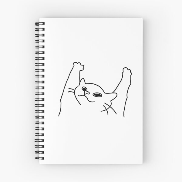 Item preview, Celebration Cat PDF (Poorly Drawn Felines) designed and sold by ClydeCustomsCo.