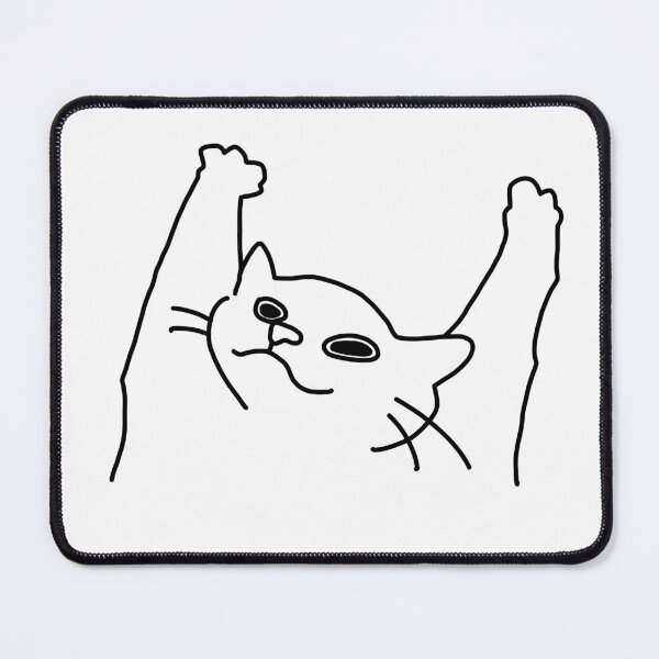 Item preview, Celebration Cat PDF (Poorly Drawn Felines) designed and sold by ClydeCustomsCo.