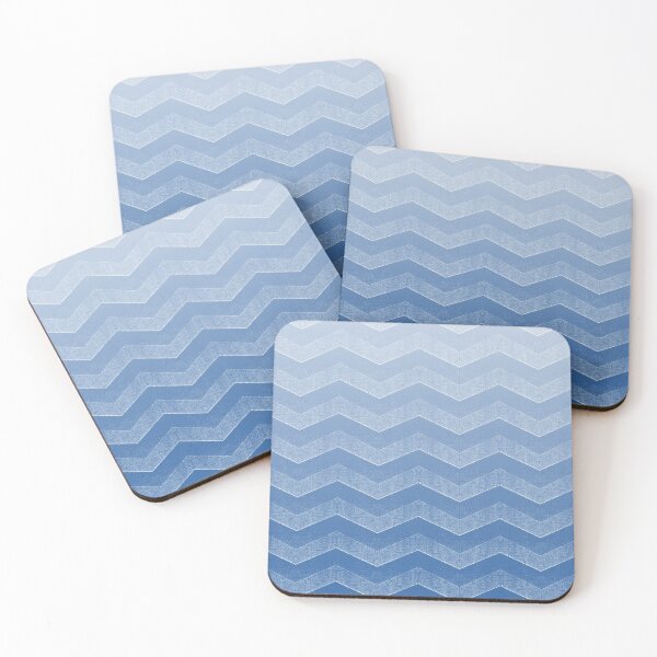 Item preview, Bright Nebulas Blue Chevron Ombre designed and sold by coverinlove.
