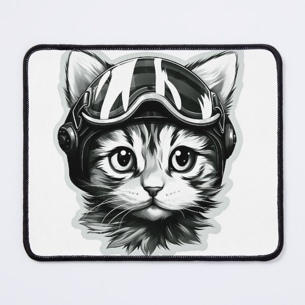 Item preview, cat funny color black and whtie waterclor,wear glasses designed and sold by sippapas.