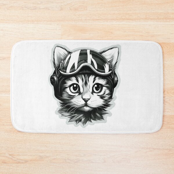 Item preview, cat funny color black and whtie waterclor,wear glasses designed and sold by sippapas.