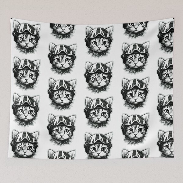 Item preview, cat funny color black and whtie waterclor,wear glasses designed and sold by sippapas.