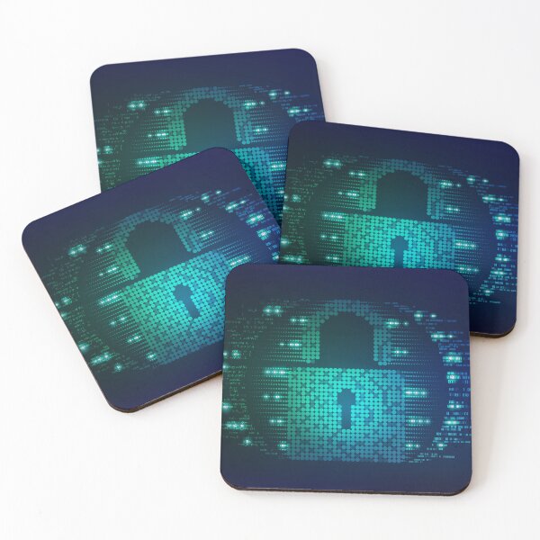Item preview, cyber security futuristic padlock key programming element designed and sold by NiamLab.