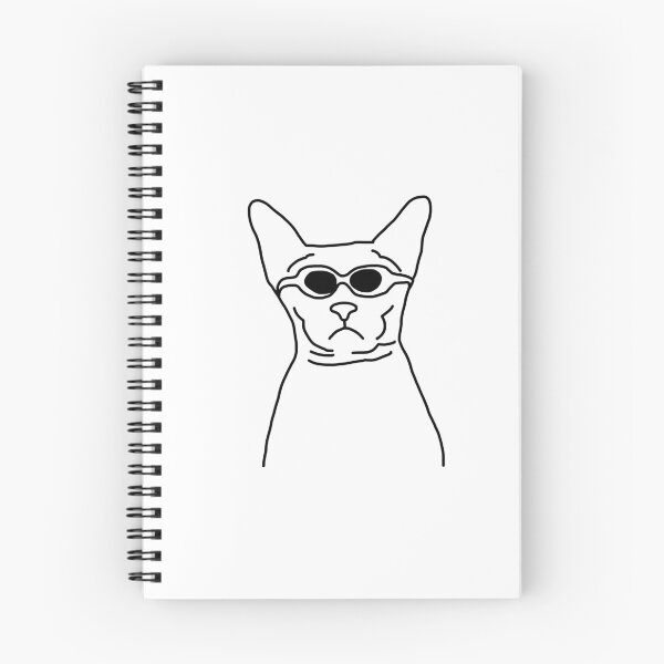 Item preview, Cool Cat PDF (Poorly Drawn Felines) designed and sold by ClydeCustomsCo.