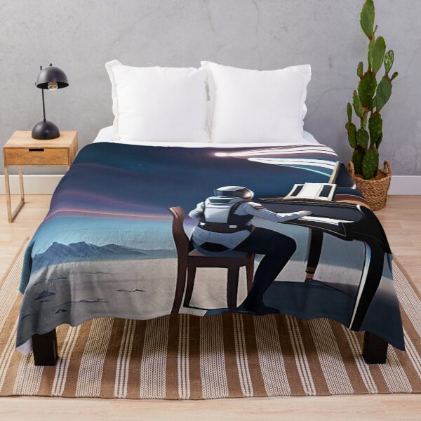 Item preview, el astronauta está tocando el piano en el espacio exterior designed and sold by bradlEySmine.