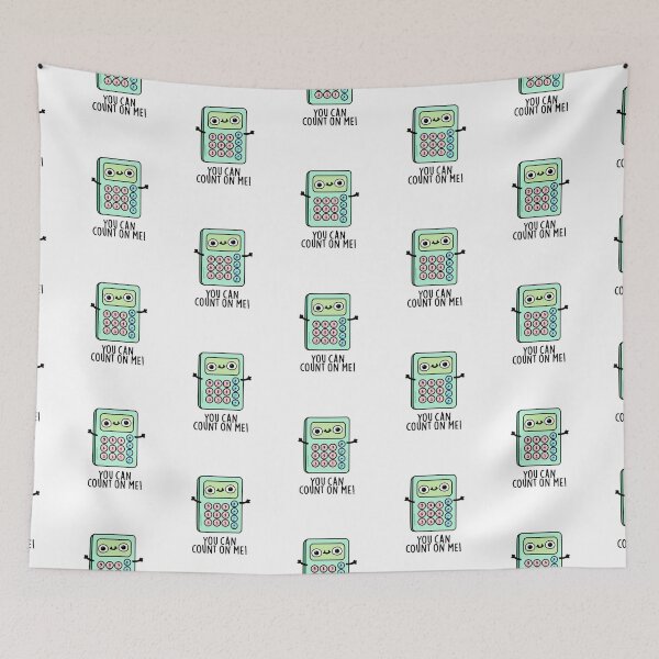 Item preview, You Can Count On Me Funny Calculator Puns  designed and sold by punnybone.