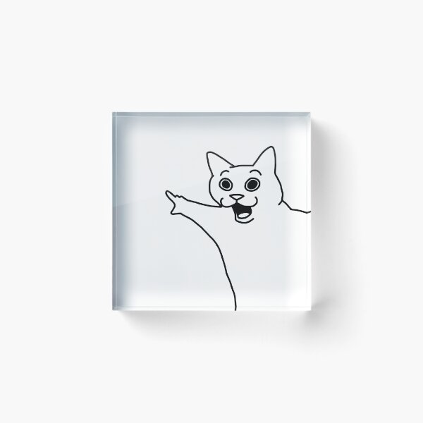 Item preview, Excited Cat PDF (Poorly Drawn Felines) designed and sold by ClydeCustomsCo.