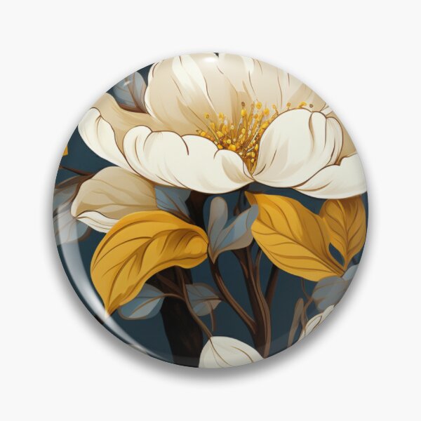 Aperçu de l'œuvre Whispers of the Briar I : délicate harmonie blanche et orange créée et vendue par OurBarcode.