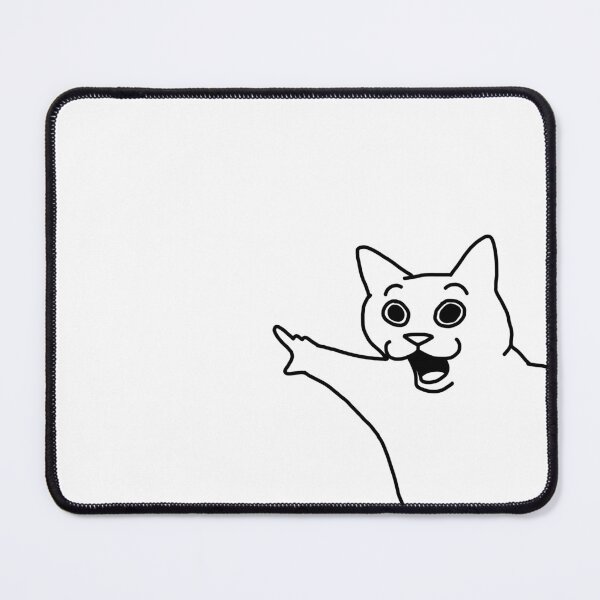 Item preview, Excited Cat PDF (Poorly Drawn Felines) designed and sold by ClydeCustomsCo.