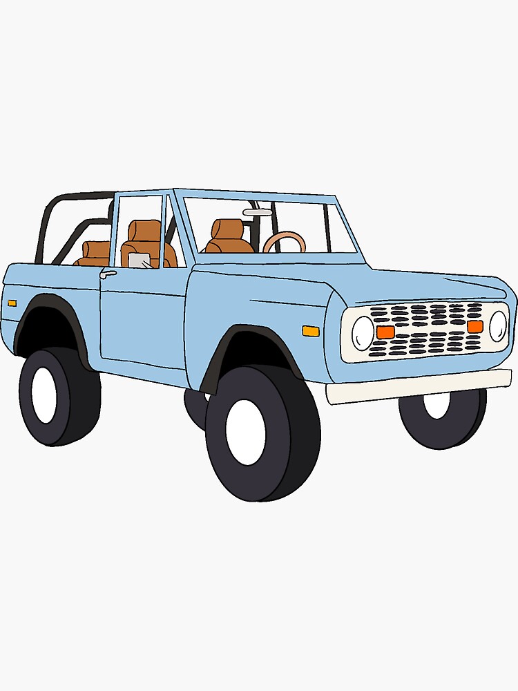 Baby Blue Vintage Ford Bronco