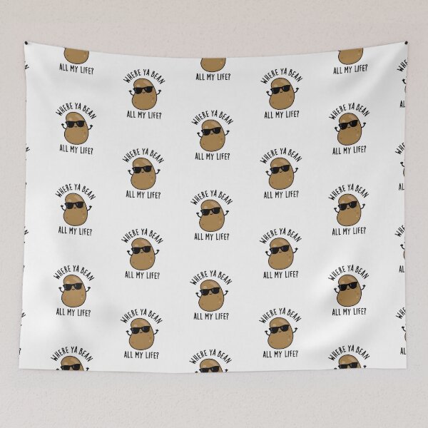 Item preview, Where Ya Bean All My Life Funny Veggie Puns  designed and sold by punnybone.