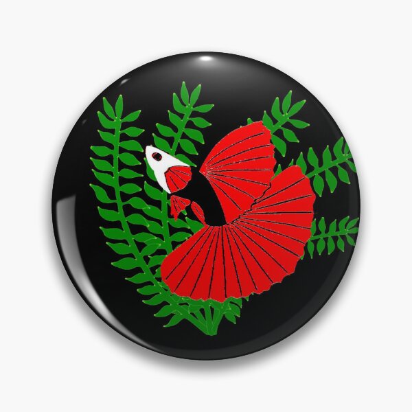 Item preview, Guppy Half Negro Rojo Logo 1124 designed and sold by Nosnah.