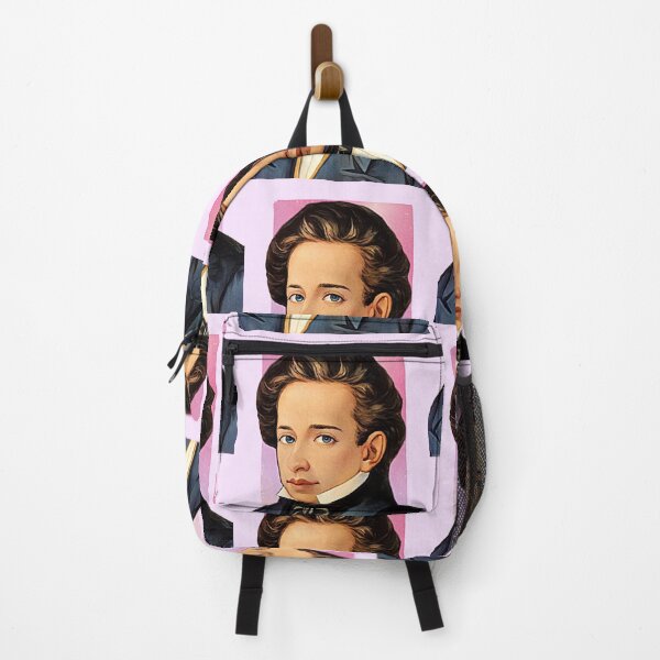 Item preview, Italian Philosopher Giacomo Leopardi - pink - illustration  designed and sold by Litstoy.