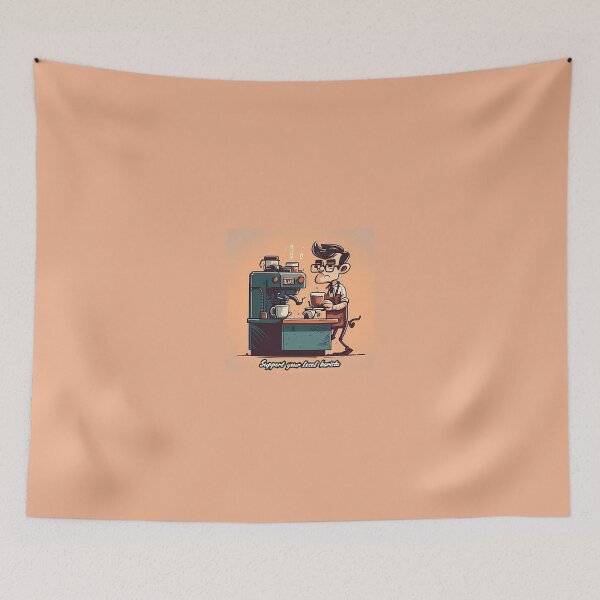 Item preview, Support Your Local Barista designed and sold by QuantumPalette.