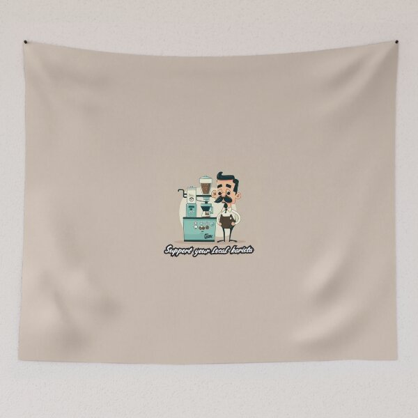 Item preview, Support Your Local Barista designed and sold by QuantumPalette.