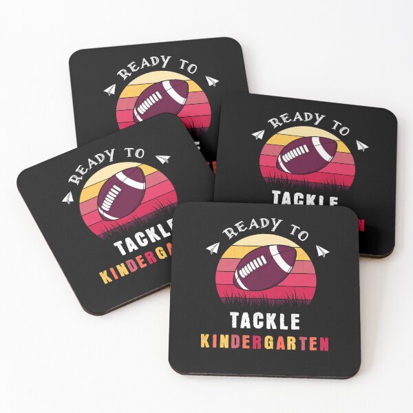 Item preview, Ready To Tackle Kindergarten Football First Day Of School designed and sold by Hugo Bloke.