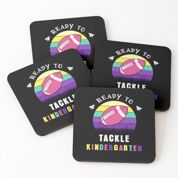 Item preview, Ready To Tackle Kindergarten Football First Day Of School designed and sold by Hugo Bloke.
