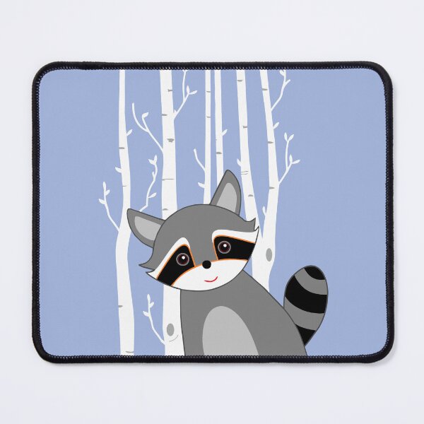 Item preview, Raccoon Among Birch Trees designed and sold by Kim Arnott.