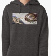 The Creation of Adam - Michelangelo Pullover Hoodie