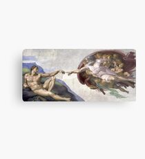 The Creation of Adam - Michelangelo Metal Print