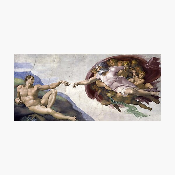 The Creation of Adam - Michelangelo Photographic Print