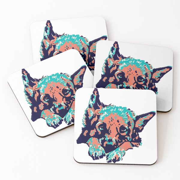 Item preview, German Shepherd Colorful Dog designed and sold by 3separateteas.