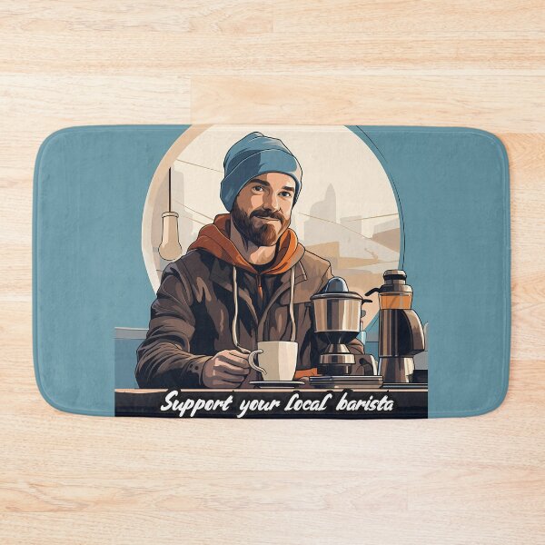 Item preview, Support Your Local Barista designed and sold by QuantumPalette.