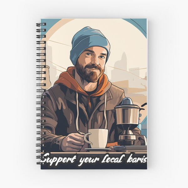 Item preview, Support Your Local Barista designed and sold by QuantumPalette.