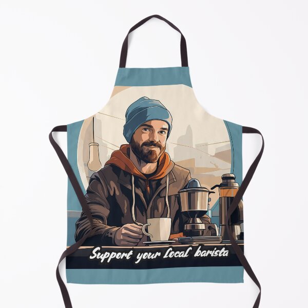 Item preview, Support Your Local Barista designed and sold by QuantumPalette.