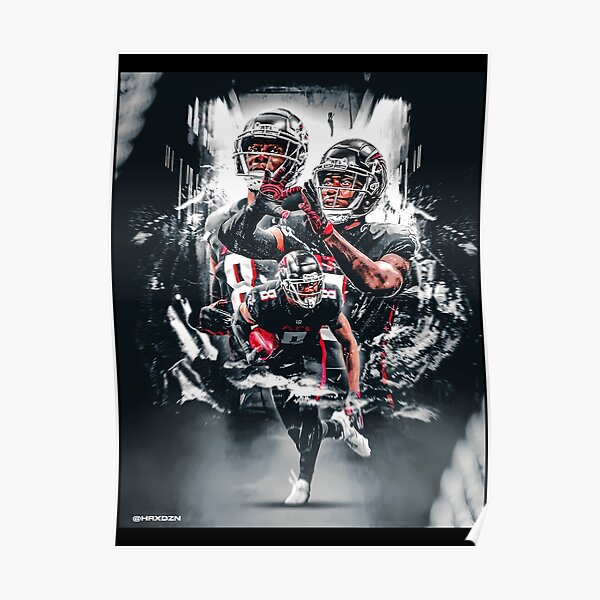 Trends International NFL Atlanta Falcons - Kyle Pitts 21 Framed Wall Poster  Prints Mahogany Framed Version 22.375 x 34