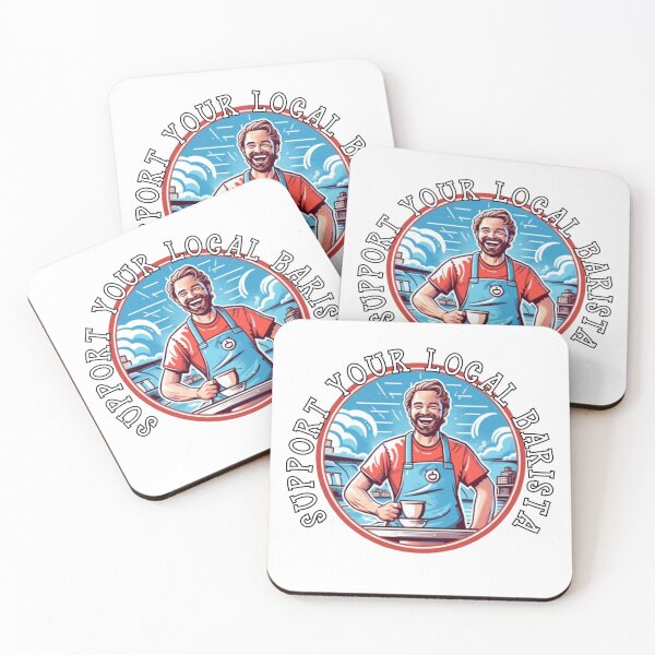 Item preview, SUPPORT YOUR LOCAL BARISTA designed and sold by Tee Studio.
