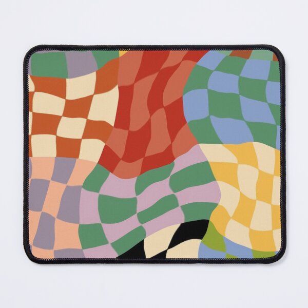 Item preview, Colorful Swirl Checker Print designed and sold by retrorangerr.