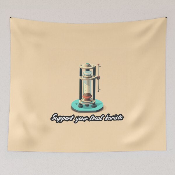 Item preview, Support Your Local Barista designed and sold by QuantumPalette.
