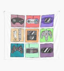 Game Controllers - Nintendo and Sony Tapestry