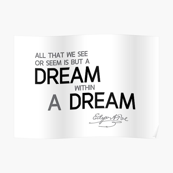 a dream within a dream - edgar allan poe Poster