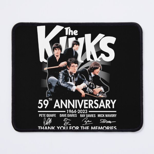 Item preview, The kinks 59th anniversary 1964 2023 thank you for the memories black designed and sold by ChicArtJackh.